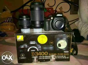 Black Nikon D Camera Kit With Box