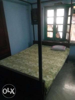 Full wood double bed with mattress