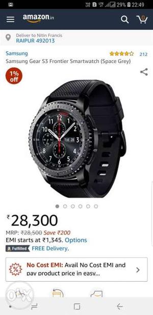 Gear s3 frontier brand new for sale