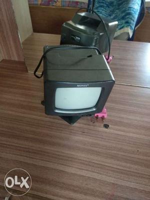 It's small television black nd white carry to bag