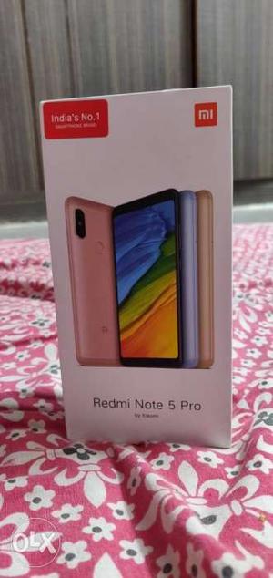Note 5 pro Rosegold colour, only box opened. New