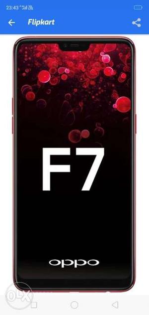 Oppo f7 6gb ram 128 rom only 20 day use