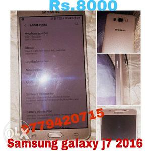 Samsung galaxy J) With orignal charger and
