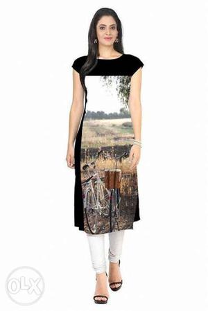 crepe kurtis for sale