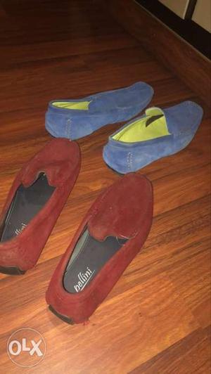red and blue loafers size 8 and 9 just for 