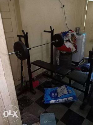 20in1 bench 50kg plates rods