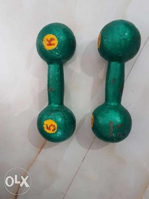 5kg one set dumbells