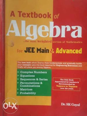 A textbook of ALGEBRA for Jee main and advanced.