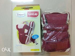 Baby's Red And White LuvLap Carrier With Box