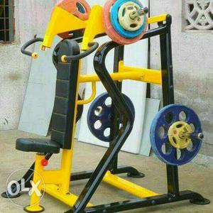 Black, Yellow And Blue Gym Equipment