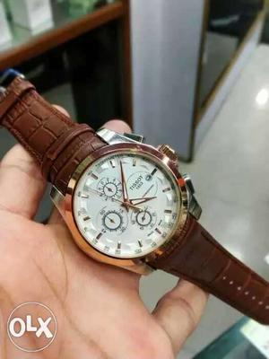 Brand new Good working Brown strap watch
