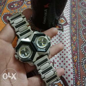 Fastrack Black And Gray Digital Watch