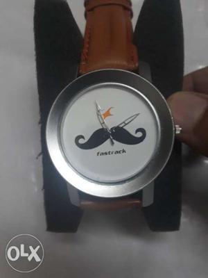 Fastrack mouctache adiition watch at just rs 200