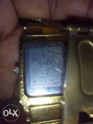 Gold-colored Rado Watch With Link Braceclet org price