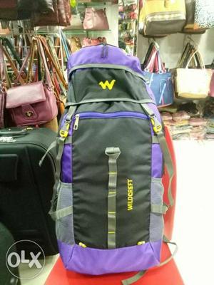 Gray And Purple Wildcreft Bag