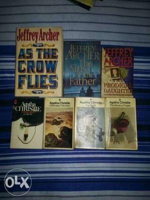 Jeffrey Archer and Agatha Christie books at very low