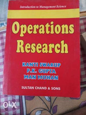 Operations Research Book