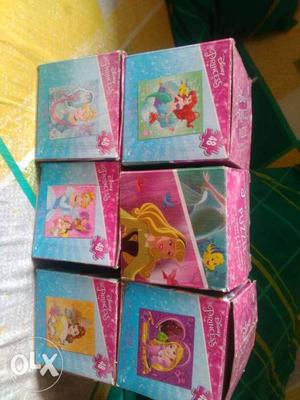 Princess puzzles,pack of 6, they r in gud