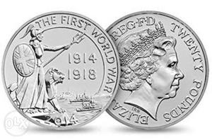  Royal Mint UK Outbreak of World War 1 £20
