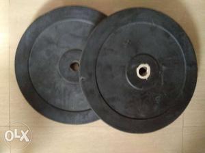 Two rubber Plates 10 Kg each (Brand new)