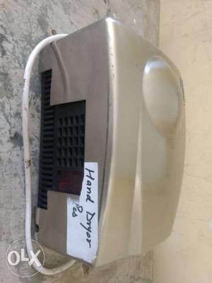 White And Black Electric Hand Dryer