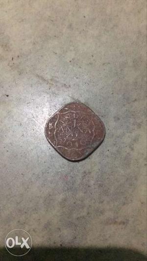 2 paisa  indian coin