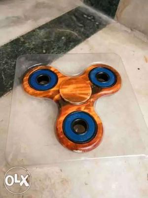 Brown And Blue Fidget Hand Spinner