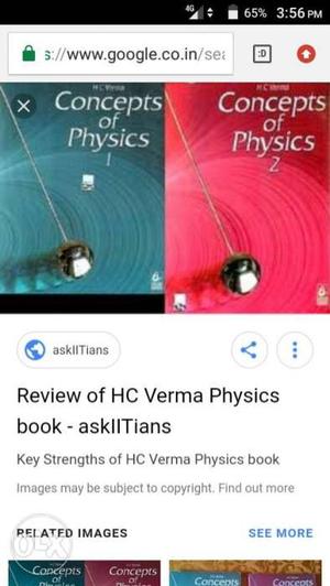 Hc verma physics 1.5 year old 1st and 2nd book