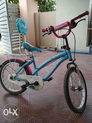 Kids cycle girl blue bell