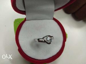 Pure quality silver ring for spouse with platinum