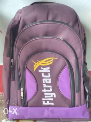 Purple And Brown Flytrack Backpack bag