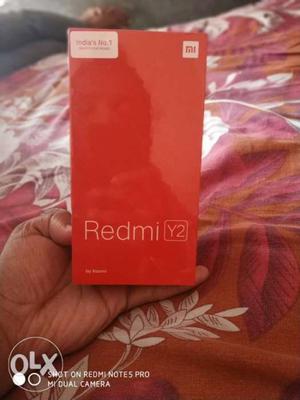 Redmi y2 sealed pack call me on 