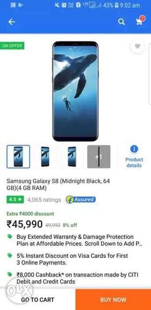 Samsung s8 (12 month old with charger bill