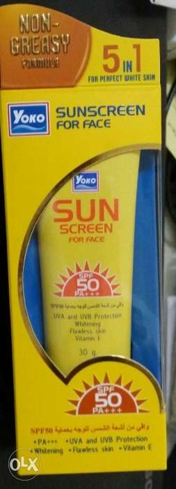 Sunscreen for face for details contact