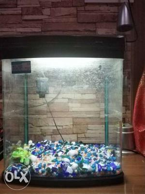 Aquarium as good as new with Decorations. Filter
