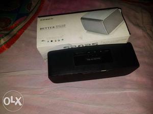 Black And White Bose Portable Speaker