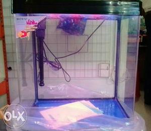 Boyu fish tank 1 month used with all fishes