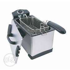 Gray And Black Electric Deep Fryer