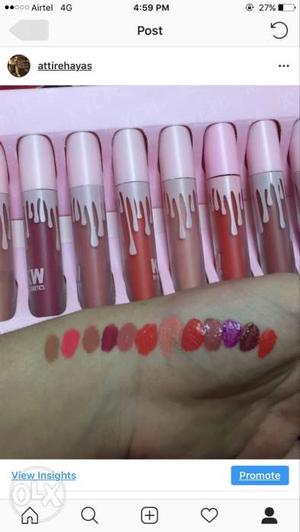 Kylie lipgloss set of 12