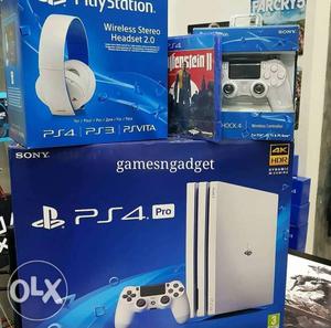 PS4 pro 1 year warranty with 40 games swap with