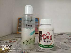 Puppy shampoo & calcium tablets
