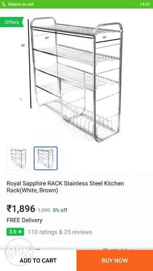 Royal Sapphire Rack Stainless Steel Kitchen Rack Screenshot