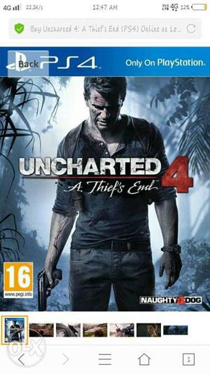 Uncharted 4 PS4 Game Cd