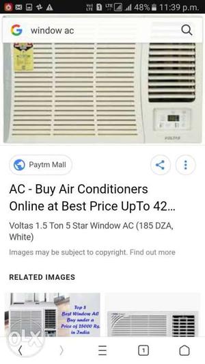 White og national Window-type Air Conditioner Screenshot