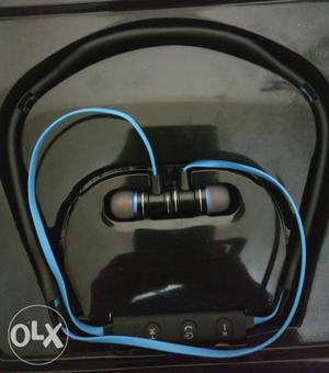 Zebronics blue and black headphones