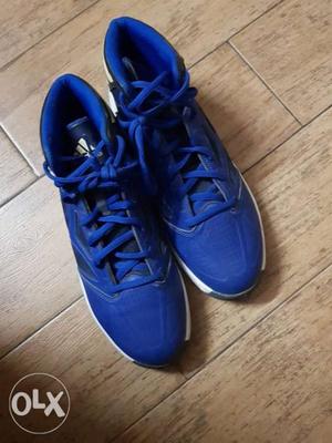 Adidas blue shoes UK size 11 worn only once, in