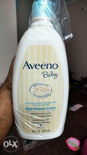 Aveeno baby daily moisturizing lotion.