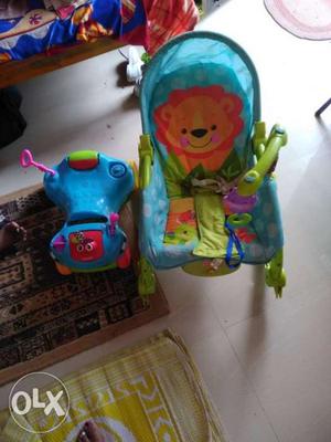 Baby chair and small car