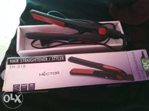 Black Hector Hair Flat Iron With Box