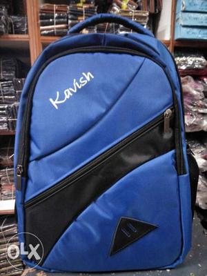 Blue And Black Kavish Backpack